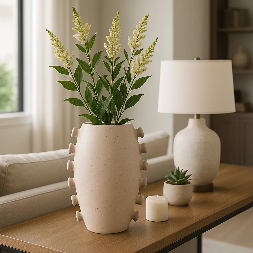 CRANEHOLM IVORY VASE 14 (IN)