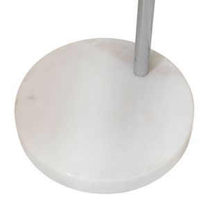 METAL 77" ARCH FLOOR LAMP W/ MARBLE BASE, SILVER 3