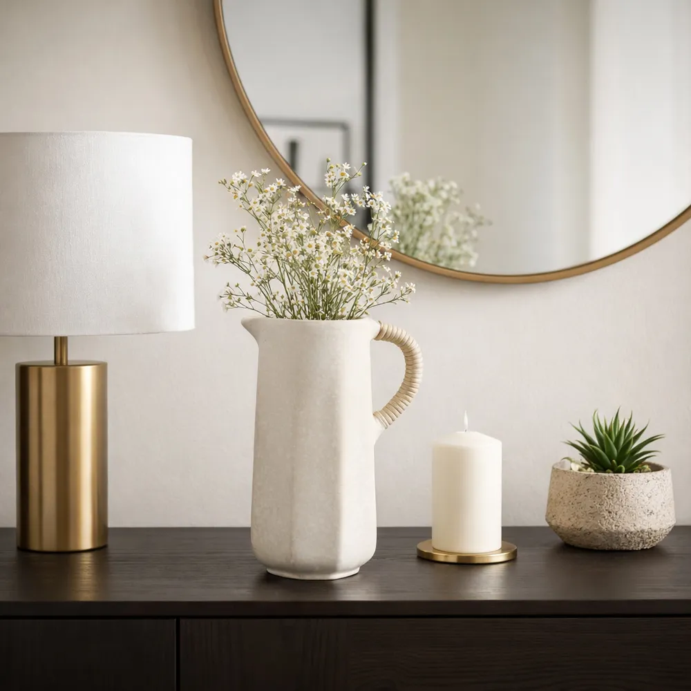 PARKMOOR IVORY VASE 12 (IN)