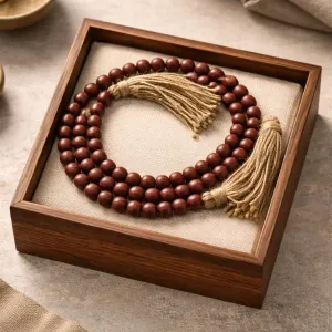 Cranberry Beaded Garland 59in 1
