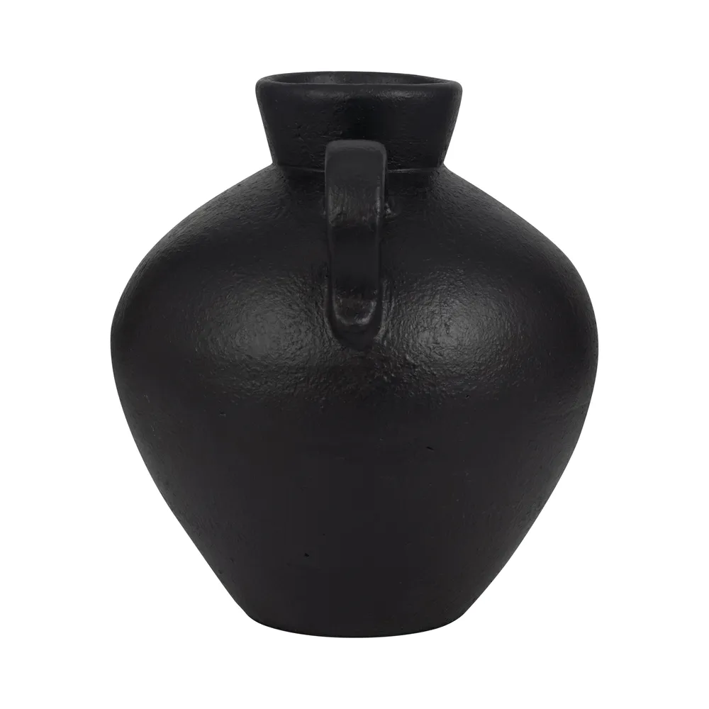 BURTONHOLM BLACK VASE 16 (IN)