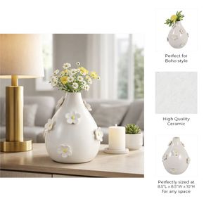 KEATONFIELD IVORY VASE 10 (IN) 10
