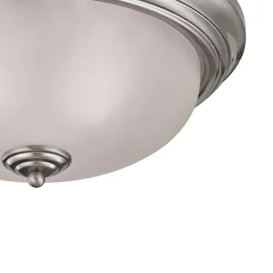 Huntington 15'' Wide 3-Light Flush Mount - Brushed Nickel 4