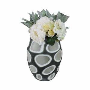 ARNETTBEACH GRAY GLASS VASE 12 (IN) 3