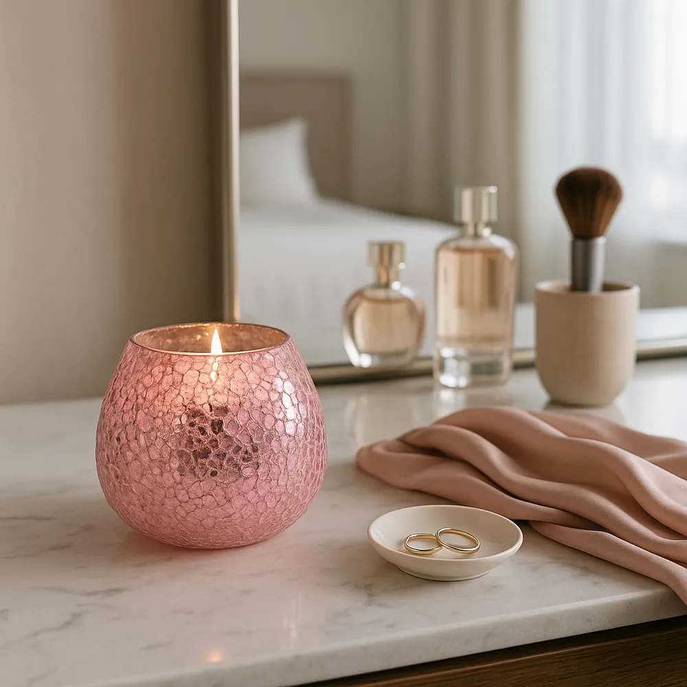 MORGANBEACH PINK CANDLE 4 (IN)