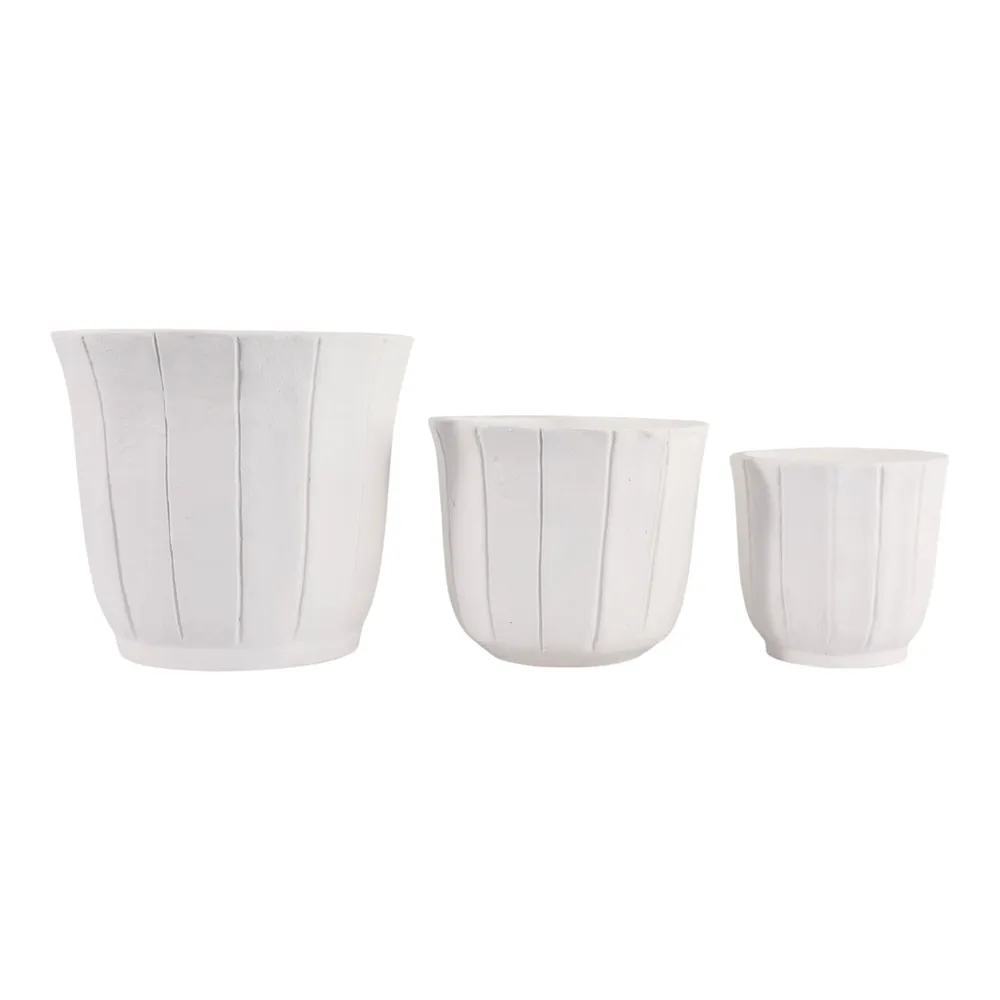 DALEHAM SET OF 3 WHITE PLANTER 13 (IN)