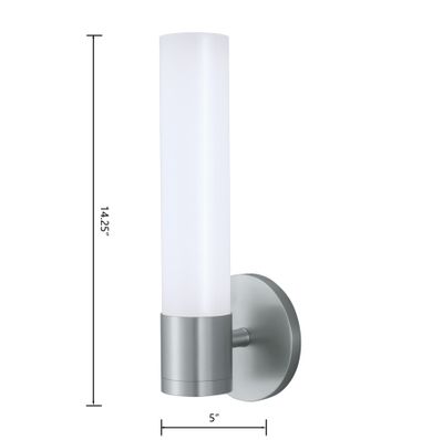 Abbott 14.25″ High Integrated LED Sconce - Brushed Nickel