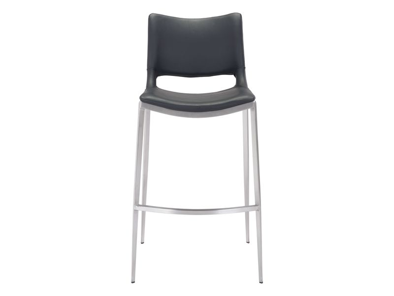 Ace Barstool Black & Silver 4