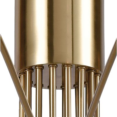 Scarab 47″ Wide 8-Light Chandelier - Satin Brass