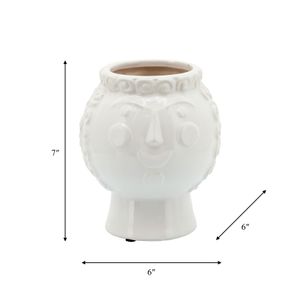 BRADYPARK WHITE PLANTER 7 (IN) 8
