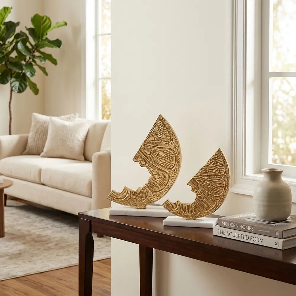 GRADYGROVE SET OF 2 GOLD DECOR 10 (IN)