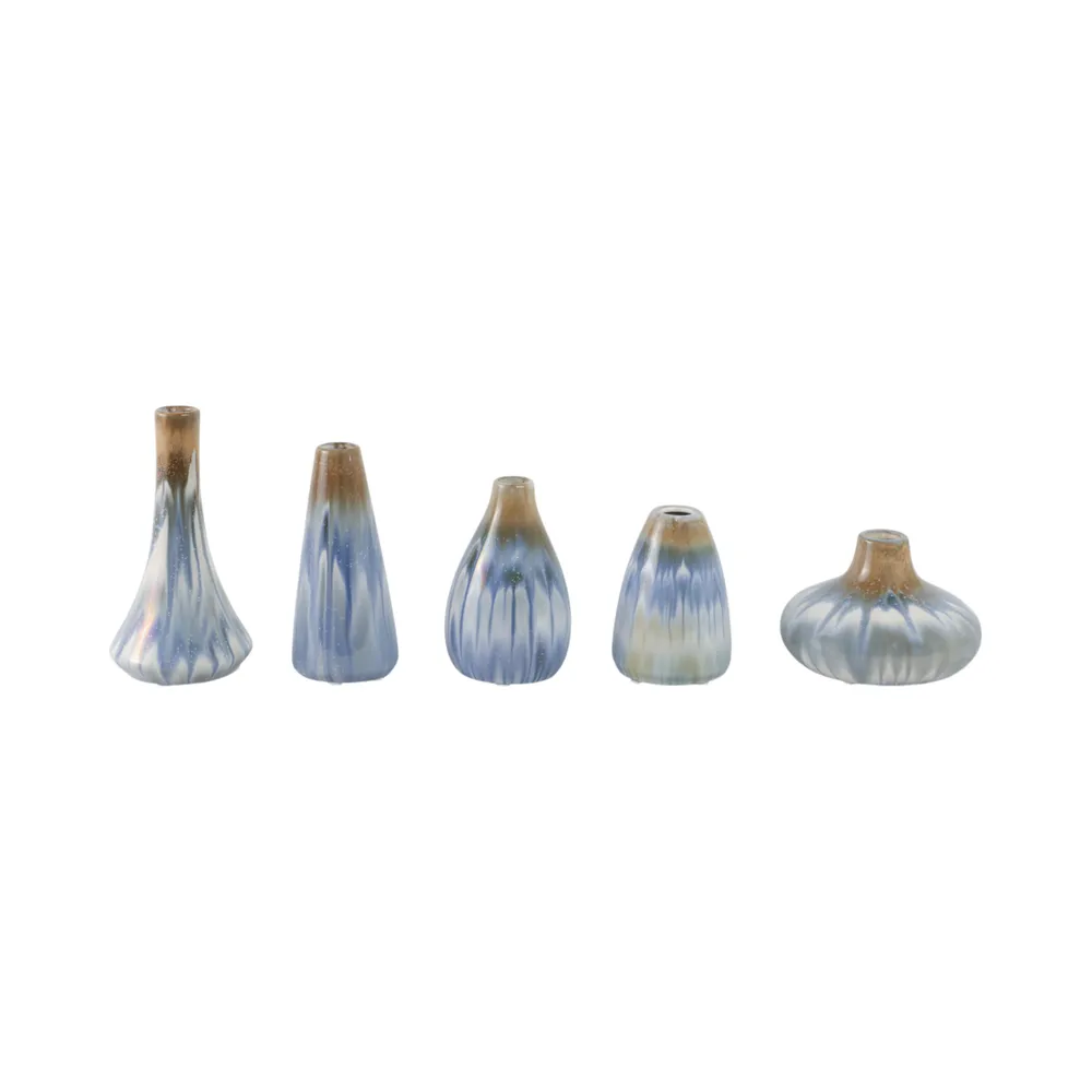 PAXTON SET OF 5 IVORY VASES 8 (IN)