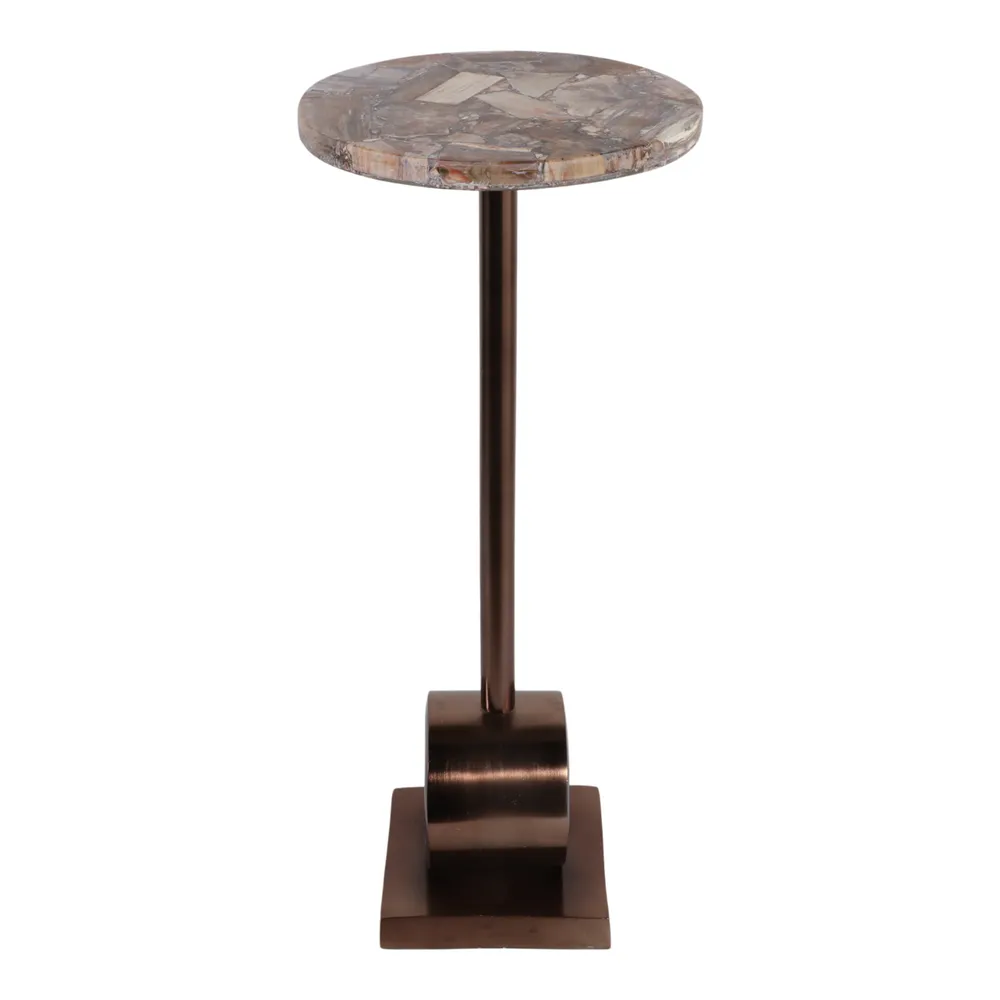DILLONBURN BROWN TABLE 24 (IN)