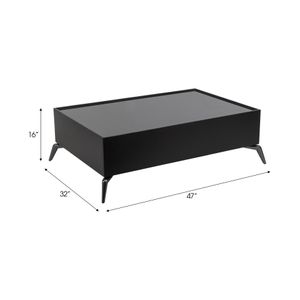DECKERHAM BLACK COFFEE TABLE 16 (IN) 8