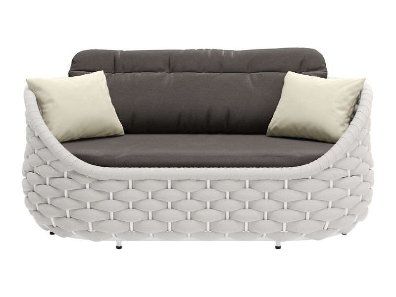 Coral Reef Loveseat Gray 4