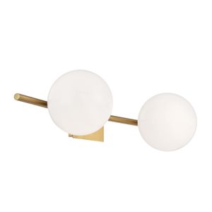 Perch 24'' Wide 2-Light Vanity Light - Satin Brass 1