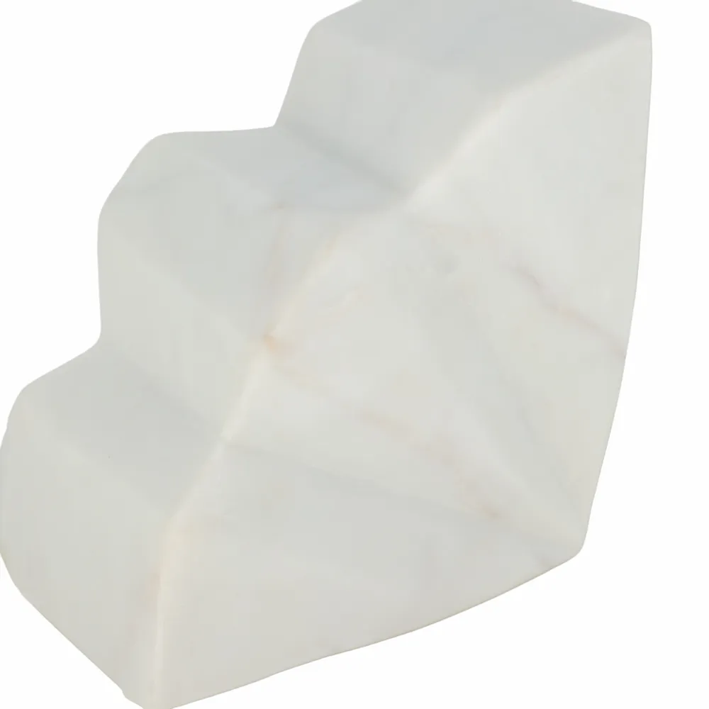 HENSONHOLM SET OF 2 WHITE BOOKENDS 6 (IN)