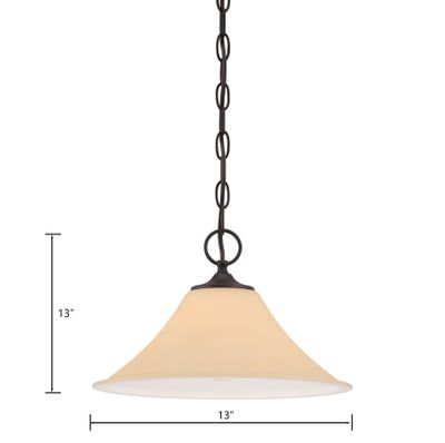 Treme 13'' Wide 1-Light Pendant - Espresso