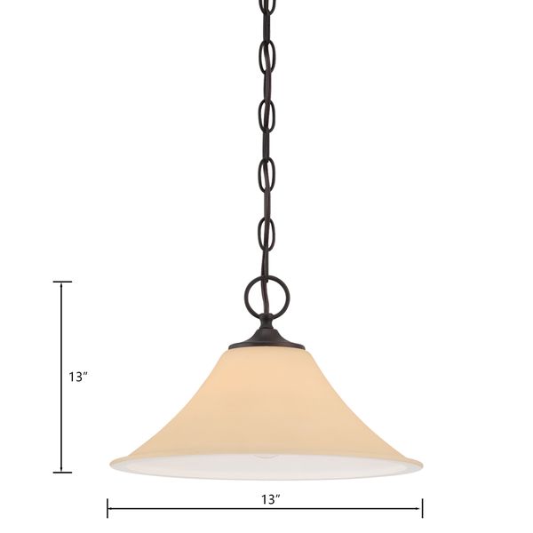 Treme 13'' Wide 1-Light Pendant - Espresso
