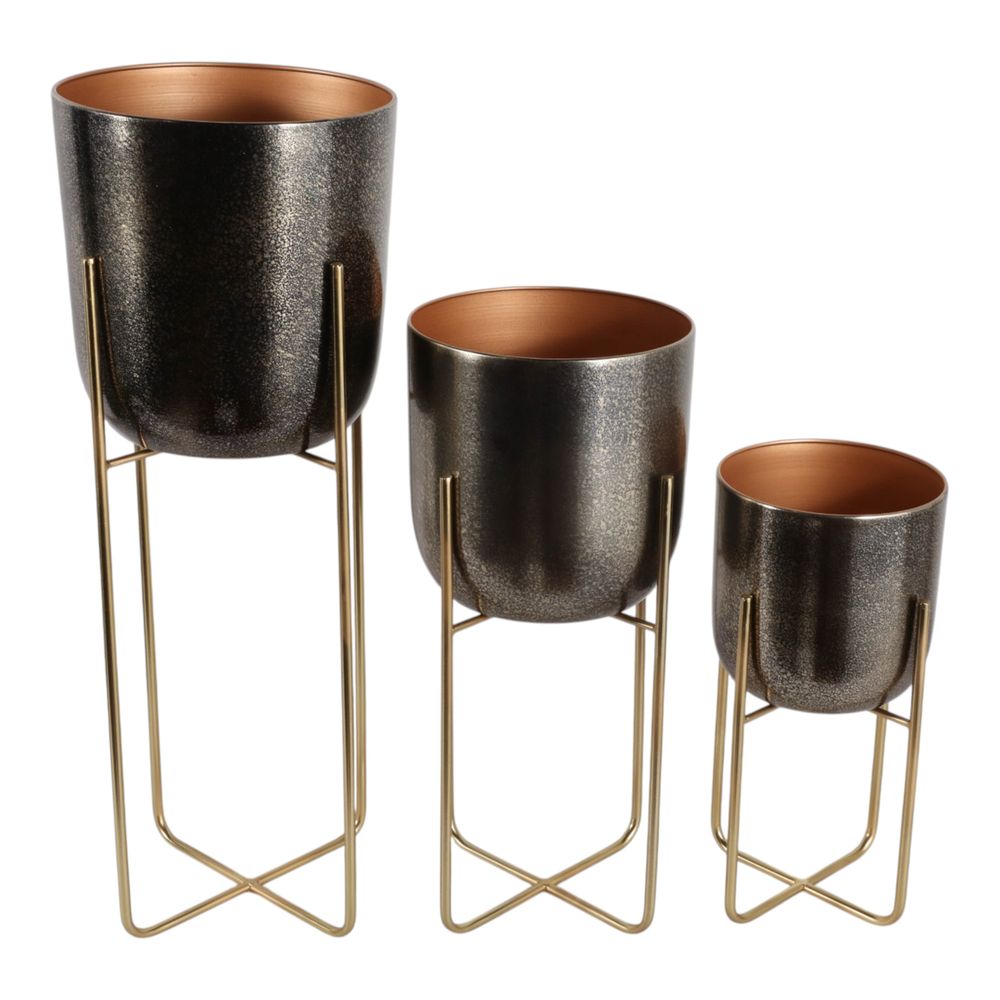 SKYECROSS SET OF 3 BRONZE PLANTER 27 (IN)