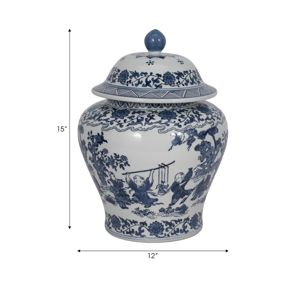 BOLTONRIDGE BLUE CHINOISERIE 16 (IN)