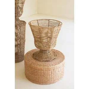Iron and Seagrass Urn 3