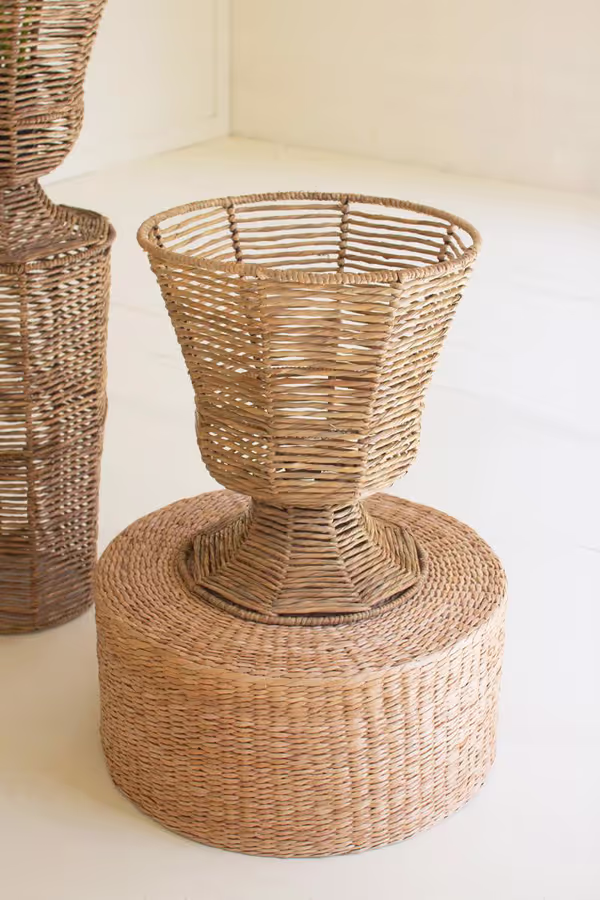 Iron and Seagrass Urn