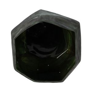 DYLANDALE GREEN GLASS VASE 10 (IN) 6
