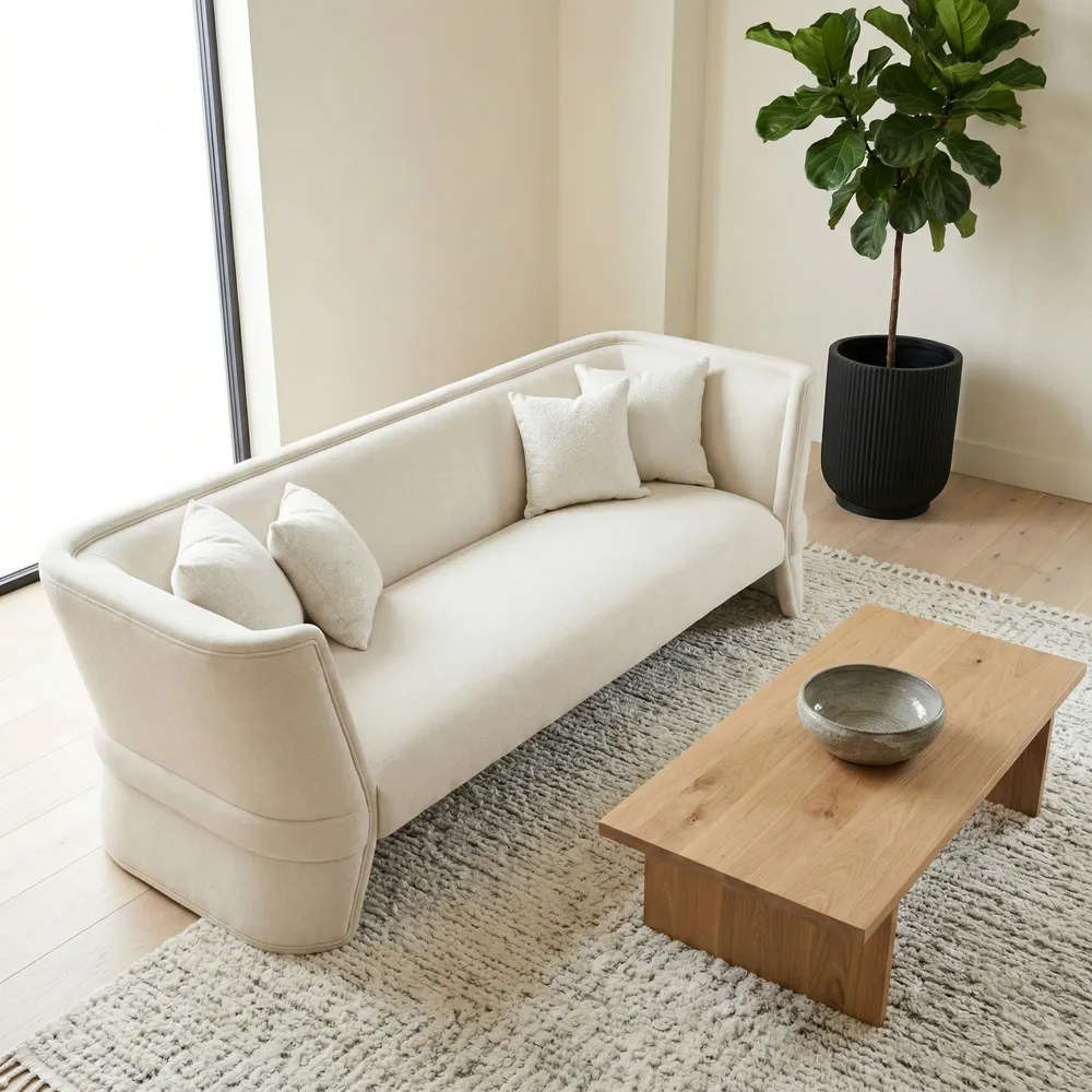 KIRALAKE IVORY SOFA 31 (IN)
