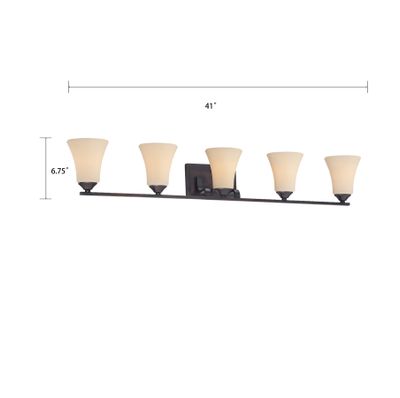 Treme 41'' Wide 5-Light Vanity Light - Espresso