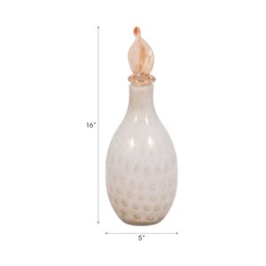 DENTONSHAW IVORY GLASS VASE 16 (IN) 10