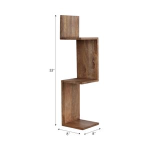 RAELAND BROWN WALL SHELF 33 (IN) 9