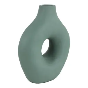 ELROYSHAW GREEN VASE 15 (IN) 4