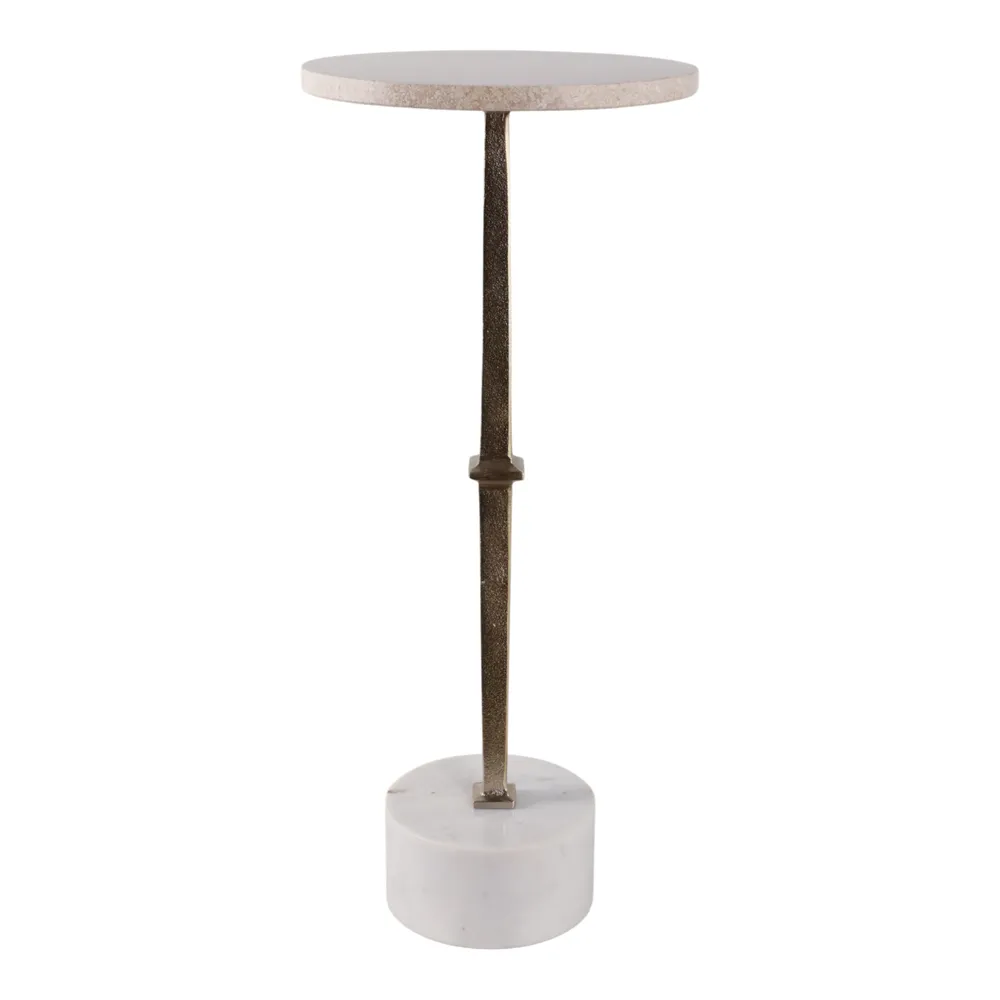 DREWBEACH GOLD TABLE 24 (IN)