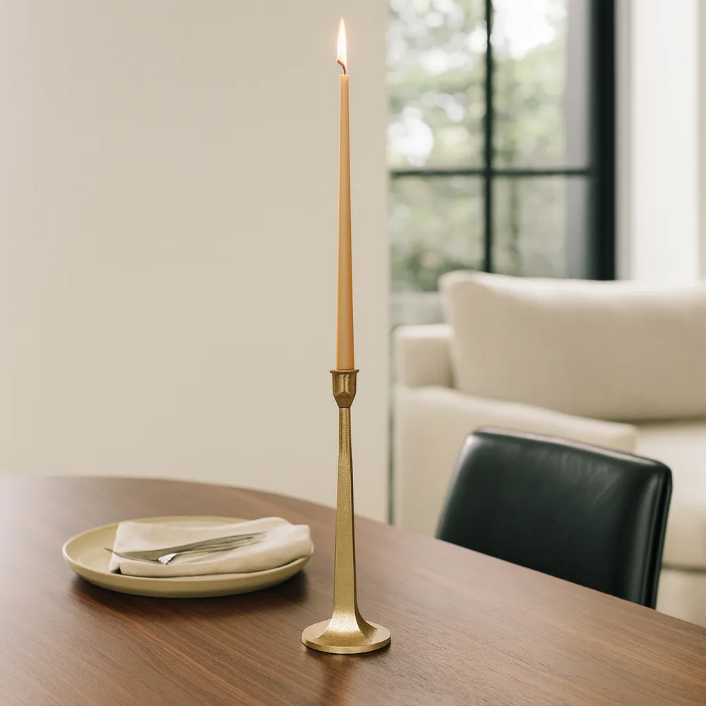 DALELEY GOLD CANDLE HOLDER 13 (IN)