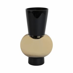 TRENTONMORE BLACK GLASS VASE 12 (IN) 1