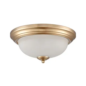 Helena 13'' Wide 2-Light Flush Mount - Satin Gold 2