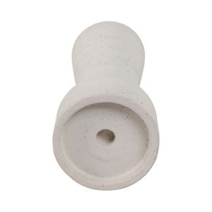 CARLIN WHITE CANDLE HOLDER 12 (IN) 7