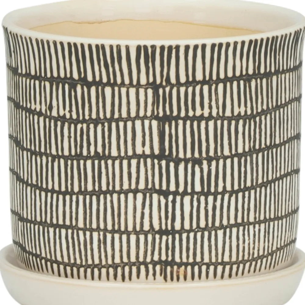 HOUSTONLAKE SET OF 2 IVORY PLANTER 7 (IN)