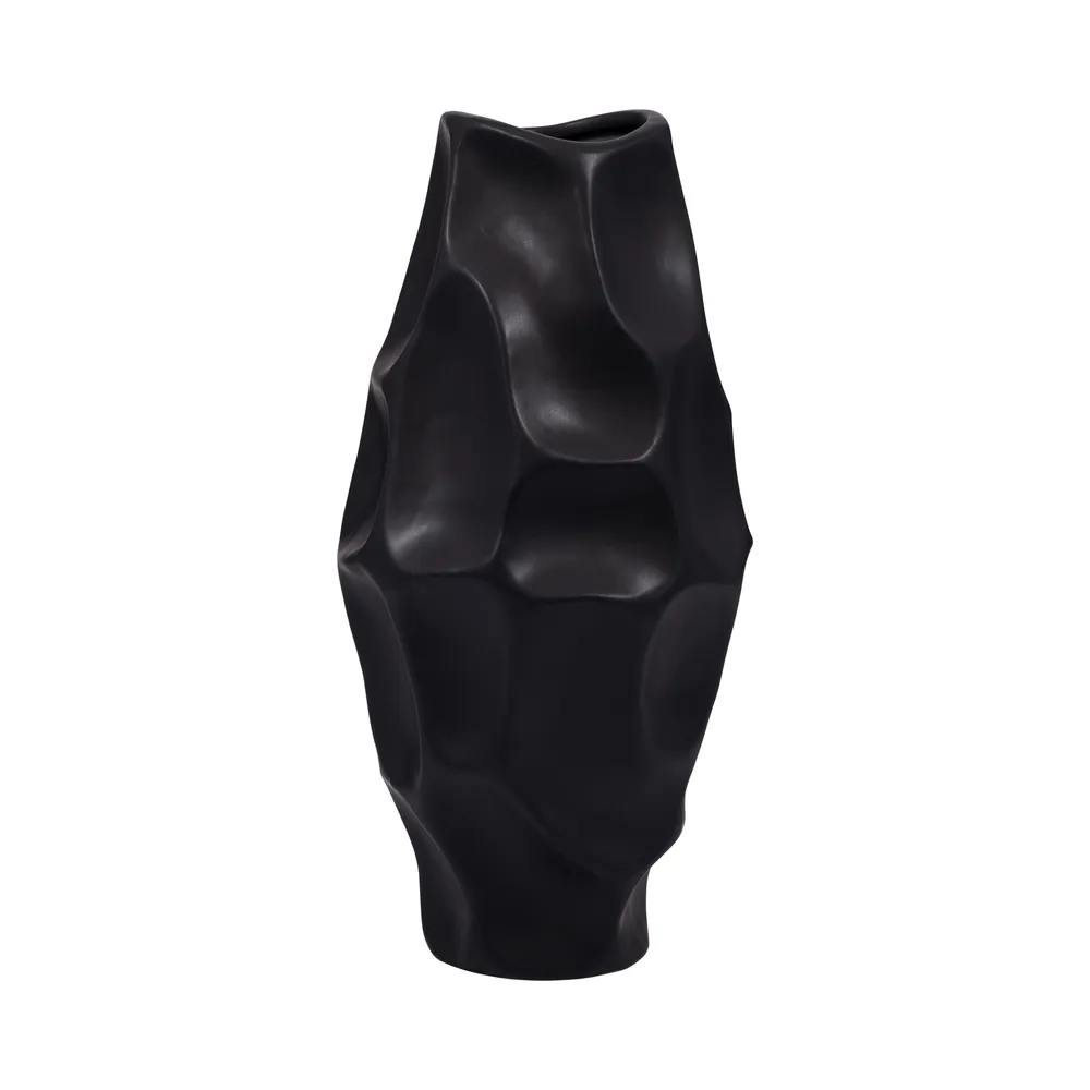 ELWYNSIDE BLACK VASE 16 (IN)