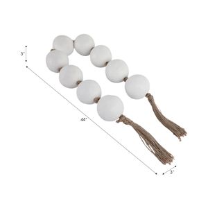 HAWLEYHAVEN WHITE BEAD 4 (IN) 7