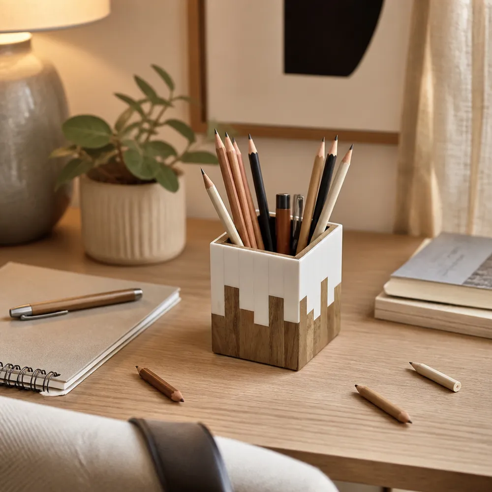 LEONA IVORY PENCIL CUP 4 (IN)