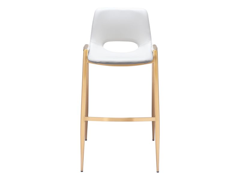 Desi Barstool White & Gold 4