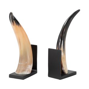 KNOXSHAW SET OF 2 BLACK BOOKENDS 14 (IN) 4