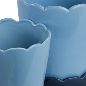 PALMERMORE SET OF 2 BLUE PLANTER 8 (IN) 7