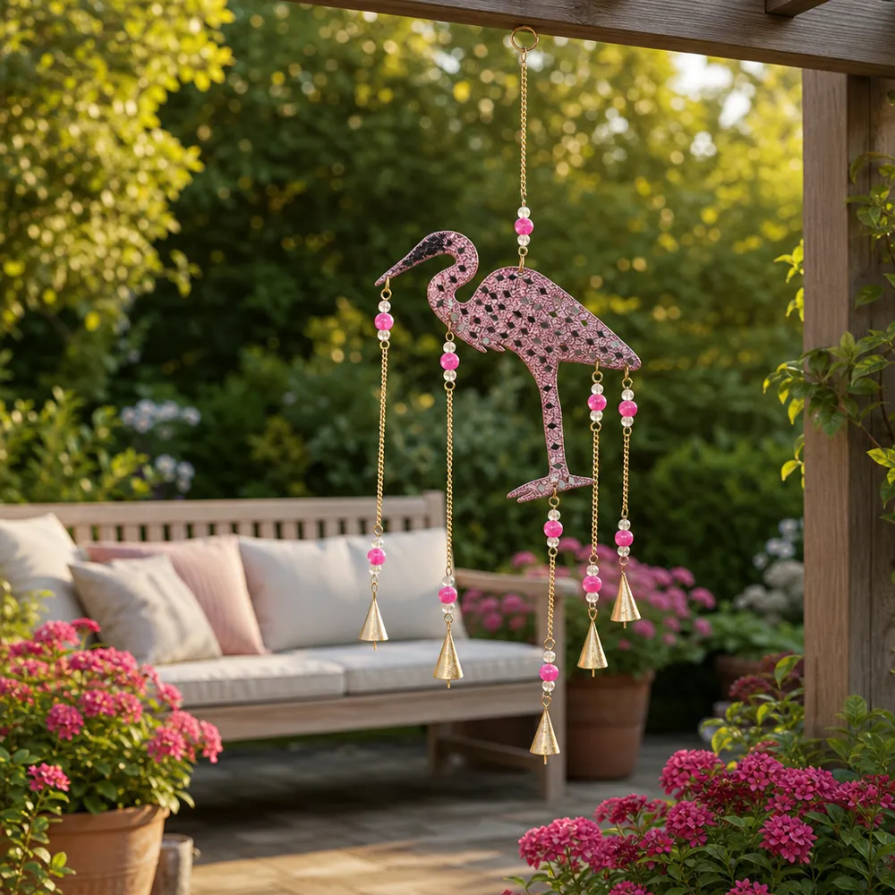 BARDENSIDE PINK WIND CHIME 26 (IN)