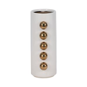 GARSONHAM WHITE VASE 10 (IN) 5