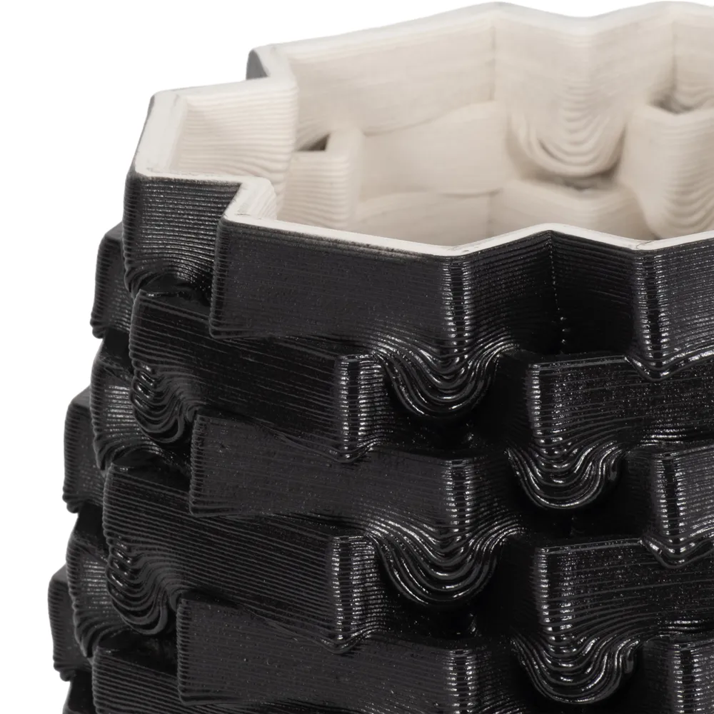 OLIVERSTONE BLACK VASE 11 (IN)