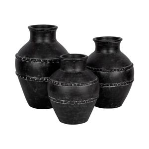 ROSEBEACH BLACK VASE 14 (IN) 8