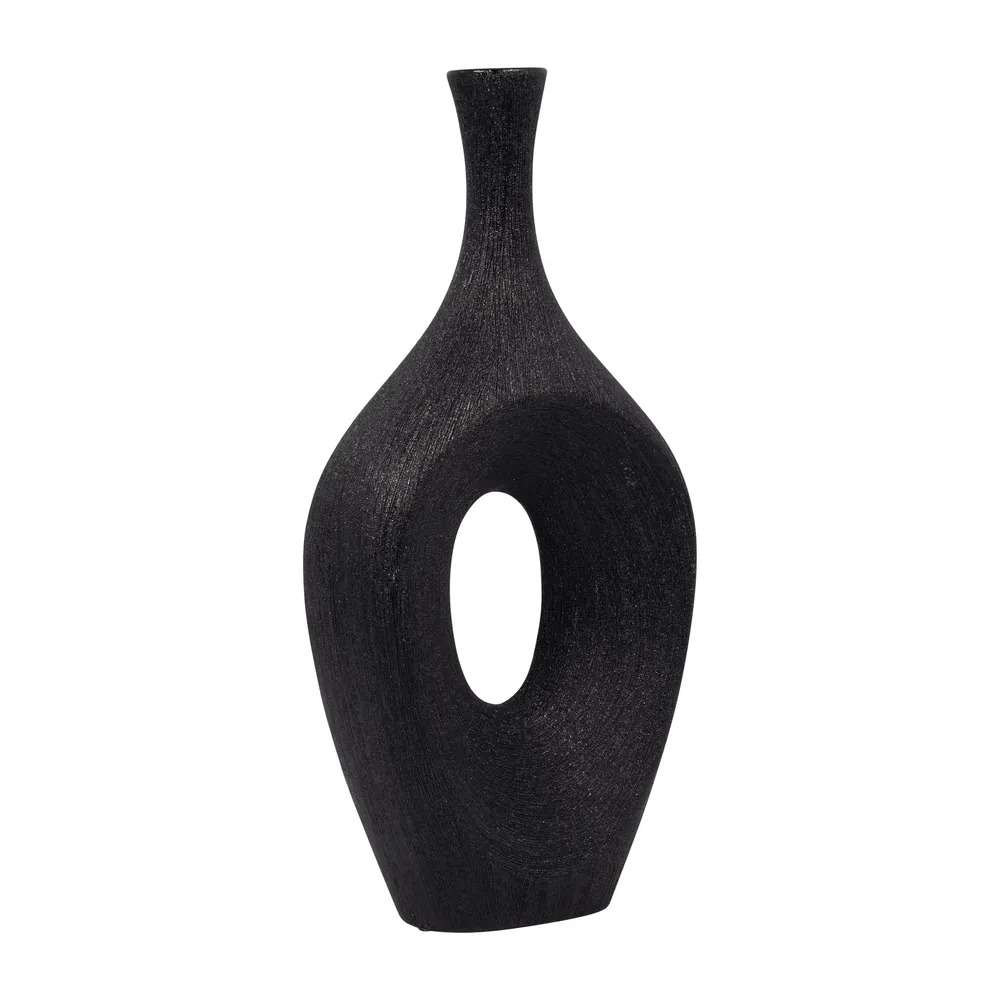 DUTTONRIDGE BLACK VASE 19 (IN)